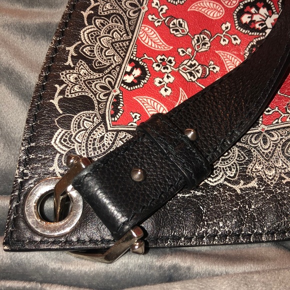 Alexander McQueen Floral Bandana Calfskin Hobo Bag - Picture 5 of 5